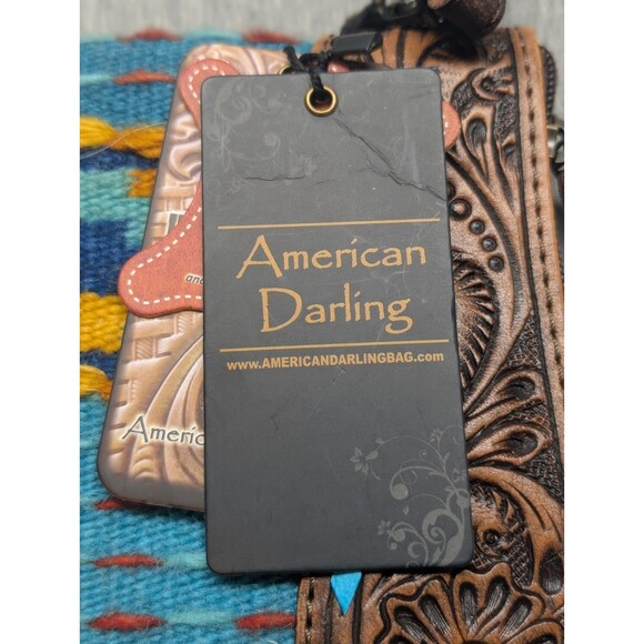 New American Darling Saddle Blanket Leather Wristlet Purse Bag - ADBG344 - Picture 6 of 10